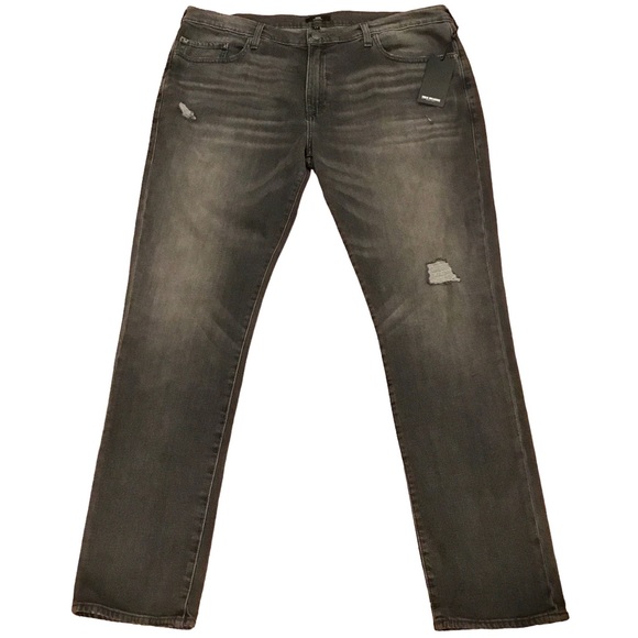 True Religion Geno Men’s Jeans 42 x 34 Big & Tall Relaxed Slim Renegade Asphalt - Picture 1 of 16